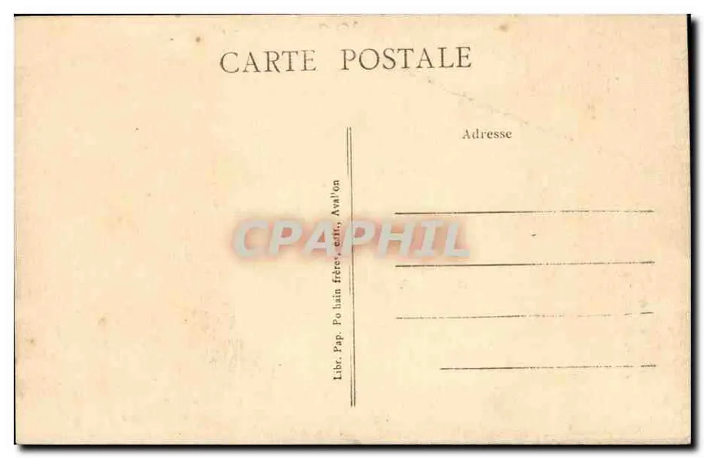 St-Pierre-d'Avranches — Skulpturen der Kathedralenfassade — Librairie Pap. Poilain frères, Avalon - Rückseite
