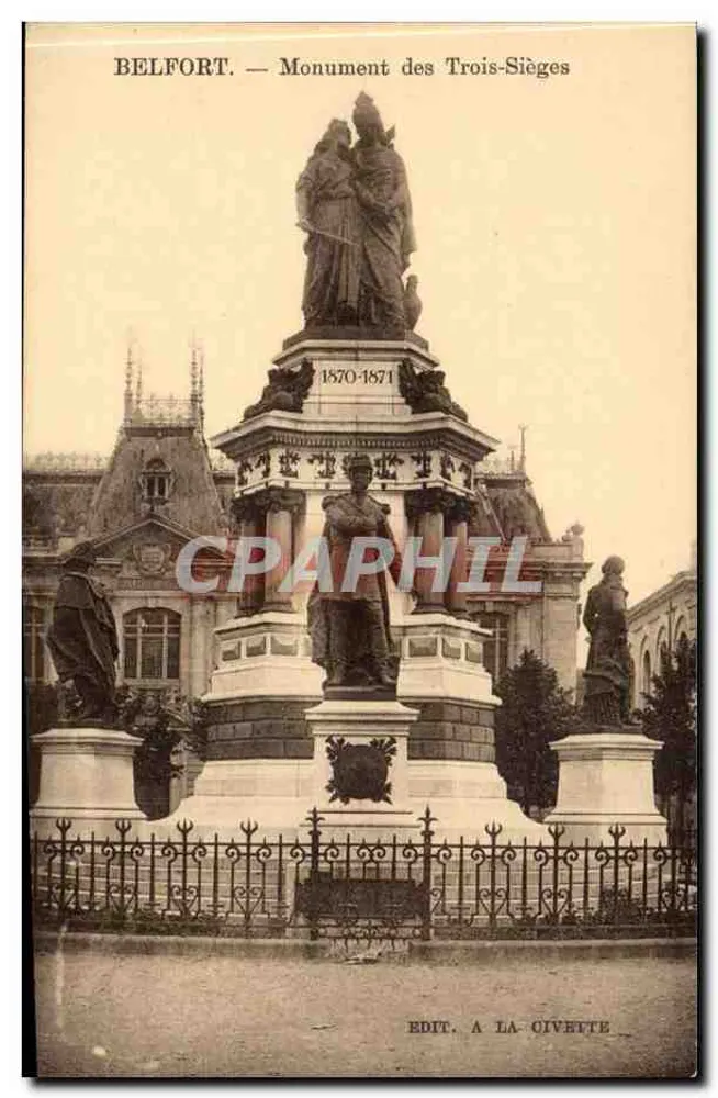 Belfort — Monument dos Três Assedios — Edição à la Civette - Frente