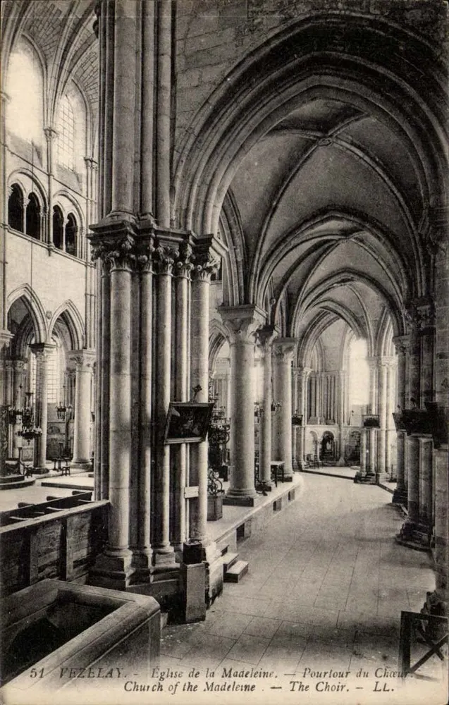 Vézelay — Kirche Sainte Madeleine — Umkreis des Chors — LL. — Nr. 51 - Vorderseite