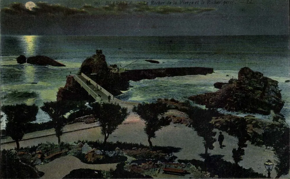 Biarritz — Der Felsen der Jungfrau und der Durchbrochene Felsen — LL - Vorderseite
