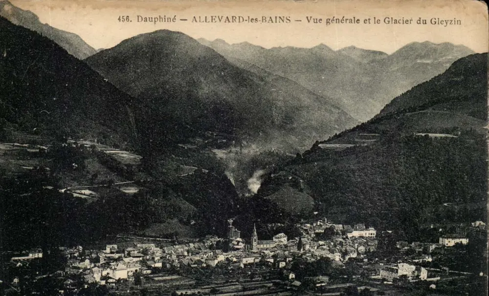 Allevard-les-Bains — Allgemeine Ansicht und der Gleyzin-Gletscher — P. Gaude, phot.édit. - Grenoble - Vorderseite