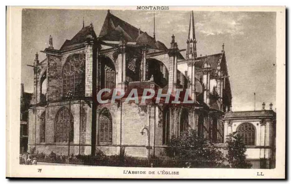 Montargis — A abside da igreja — Lévy Frères, Paris - Frente