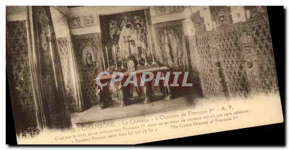 Chambord - Le Château - L'Oratoire de François Ier - Recto