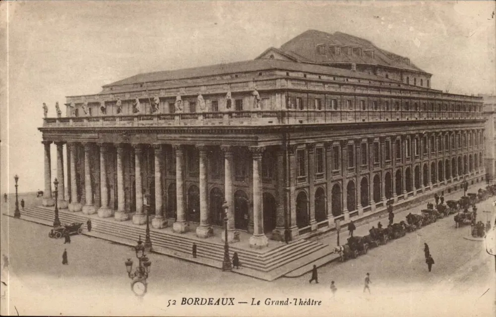 Bordeaux — O Grande Teatro — P. Barron, editor, 54, cours de l'Intendance, Bordeaux - Frente
