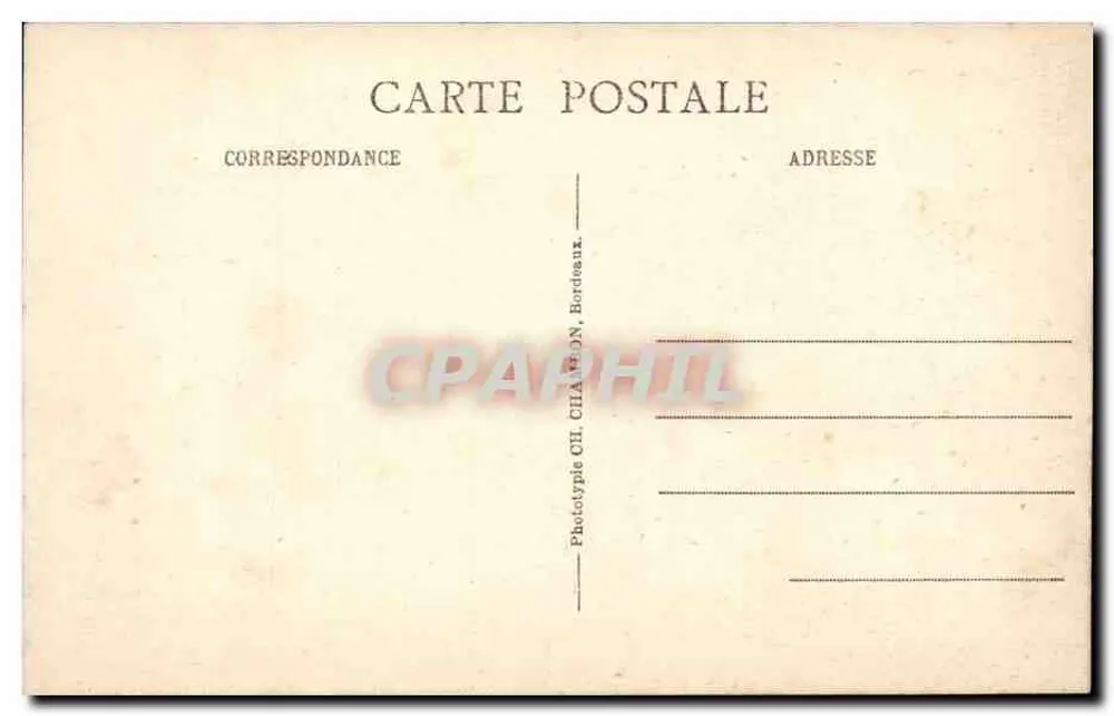 Bordeaux — O Grande Teatro — C.B. - Verso
