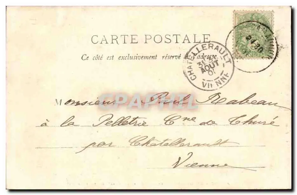Padirac - A Oficina do Abismo (Visão tirada a 15° de profundidade) — O Lote Ilustrado, editor Armand Vié, Lib. Baudel, St-Céza (Lote), n°91 - Verso