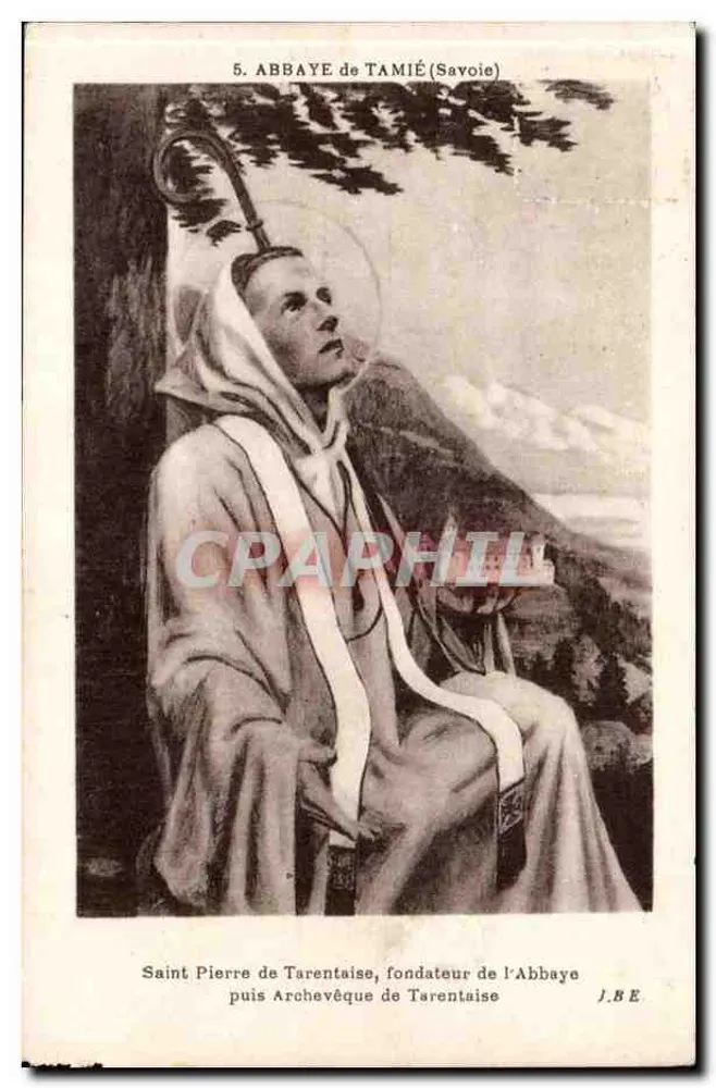 Saint Pierre de Tarentaise — Gründer der Abtei Tamié (Savoie) — J.B.E. - Vorderseite