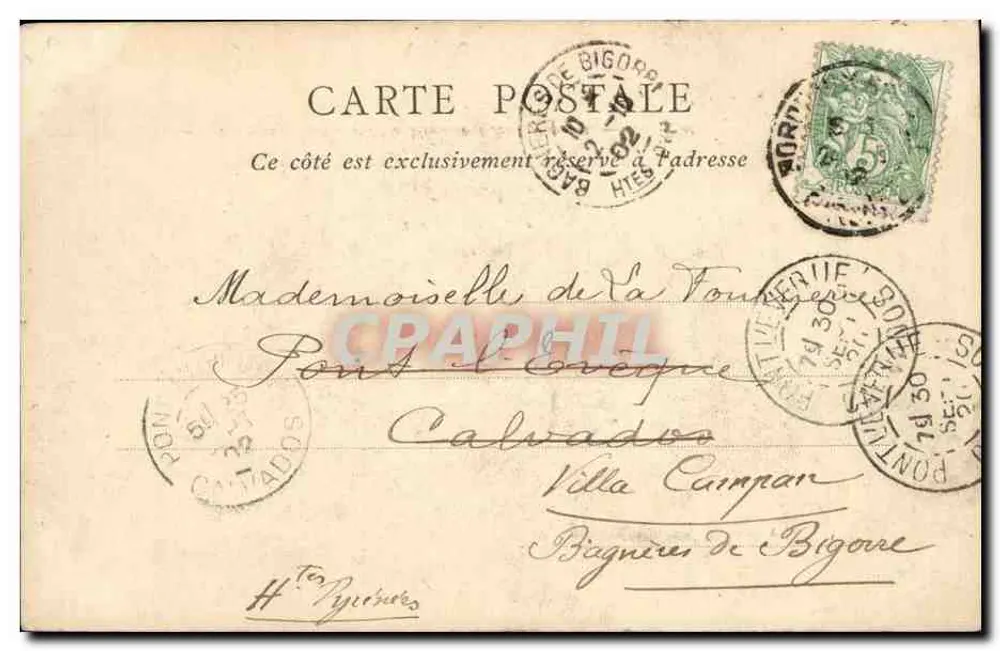 Bordeaux — Die Rostralkolonnaden & Denkmal der Girondinen — ND Phot - Rückseite