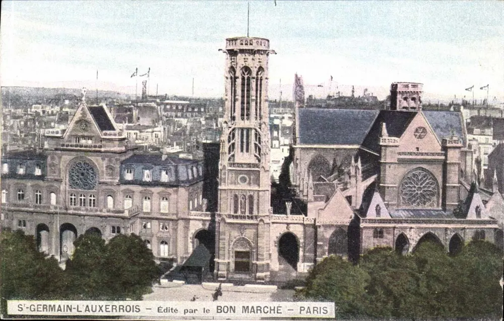 Sint-Germain-l'Auxerrois — Éditée par le Bon Marché — Paris - Recto