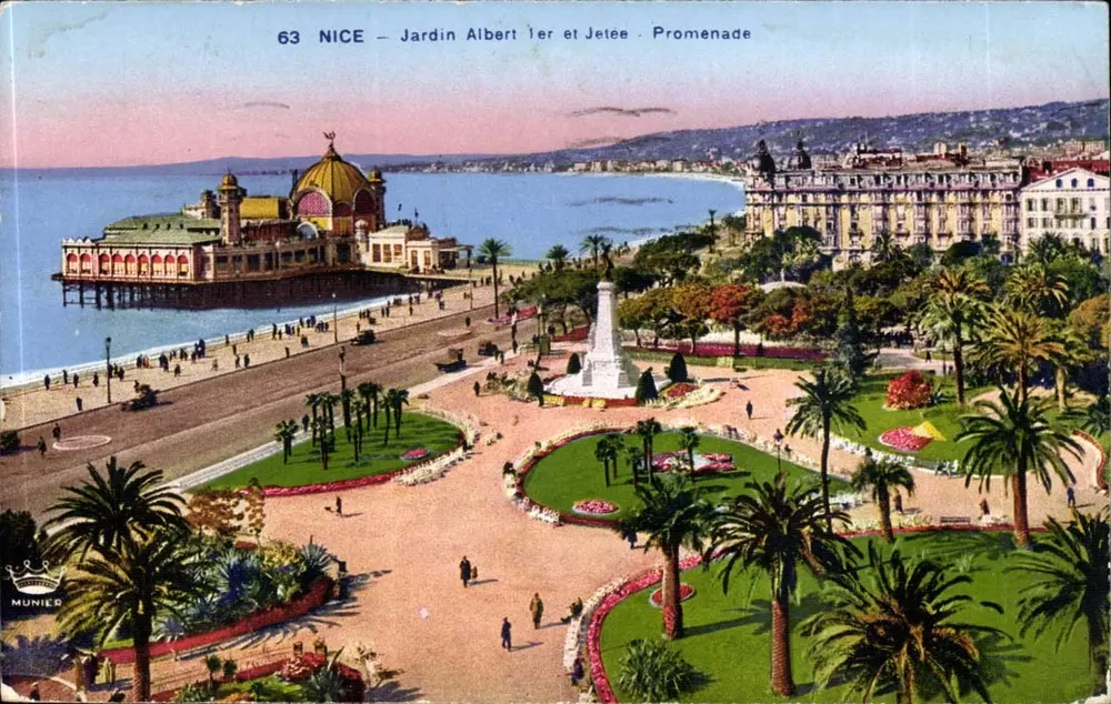 Nice — Jardim Albert 1º e Mole. Promenade — Munier, n°63 - Frente