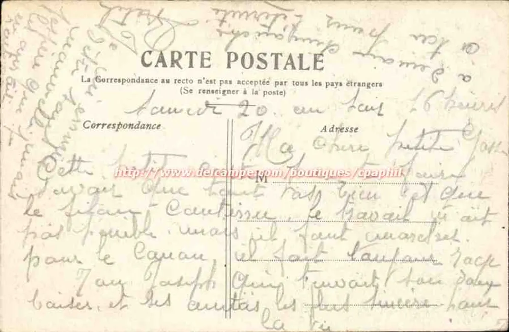 PARIS — O Petit Palais. - Verso