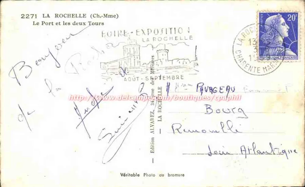 La Rochelle — Der Hafen und die beiden Türme — Edition La Rochelle - Rückseite