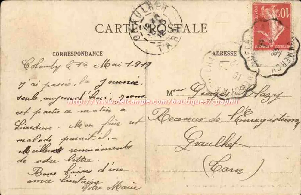 Toul — Pittoresk — Garten des Rathauses — Gerdolle et Briquet, Toul - 65 - Rückseite