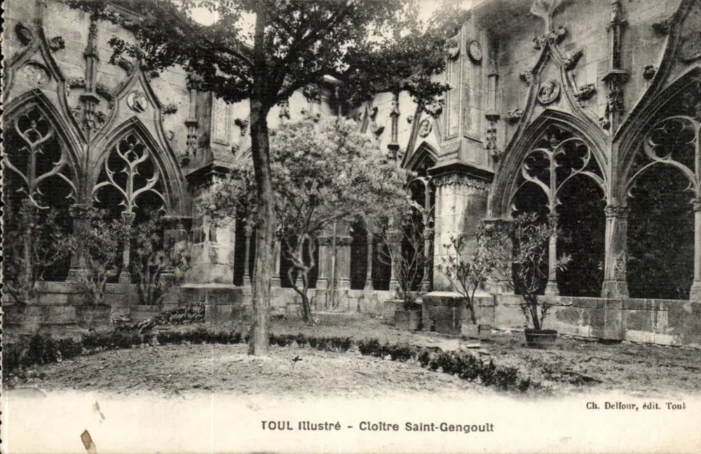 Klasztor Świętego Gengoult — Toul — Ch. Delfour, wyd. Toul - Awers