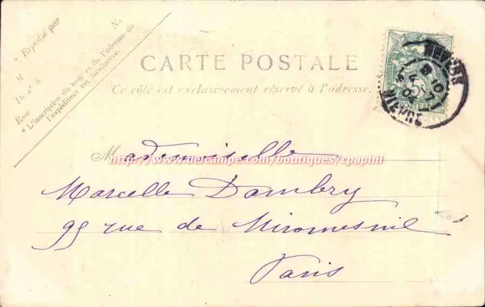 Nevers. Igreja de São Etienne Século X — V.P. Paris N. 4 - Verso