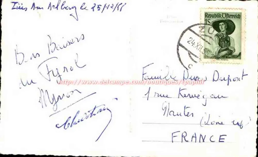 Zürs a. A. — vue panoramique enneigée — n° 361 - Verso
