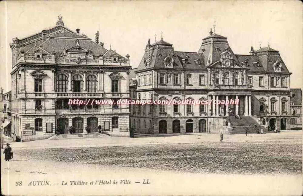Autun — Das Theater und das Rathaus — LL - Vorderseite