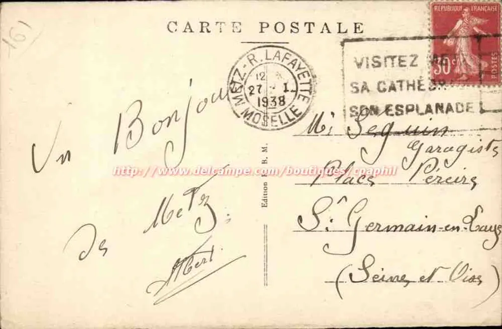 METZ — A Nova Estação — Edição B. M. - Verso
