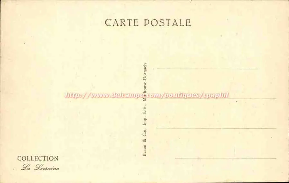 Metz — Ansicht der Kathedrale und der Stadt — Braun & Cie, Imp. Edit., Moushouse-Dornach - Rückseite