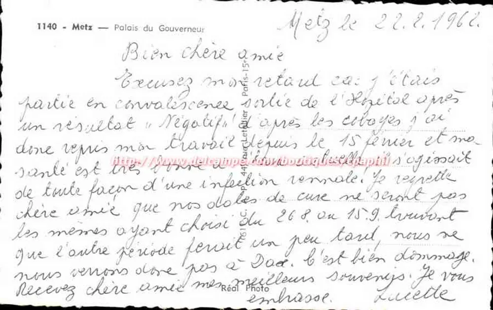 Palácio do Governador — Metz — editor CAP - Verso