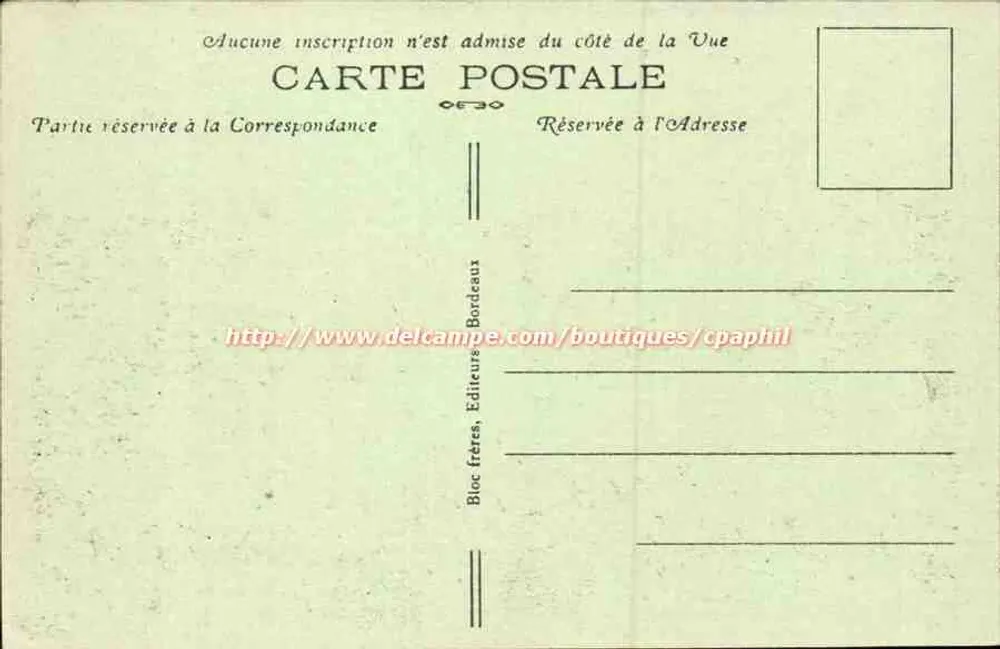 St-Emilion — Kapelle der Dreifaltigkeit (historisches Denkmal) 13. Jahrhundert über der Höhle Saint-Emilion — Bloc frères, Verleger Bordeaux, Nr. 203 - Rückseite