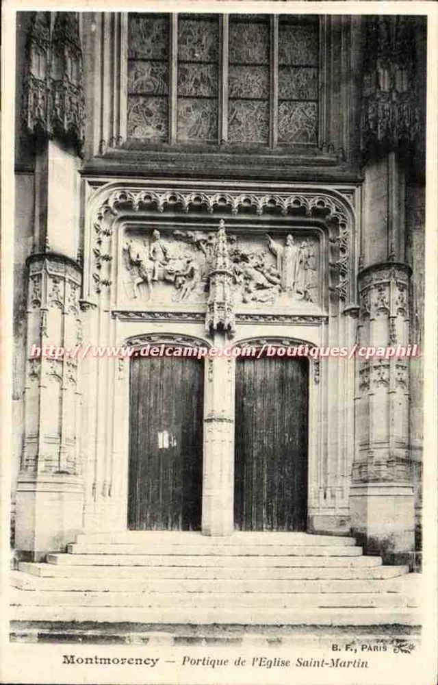 Montmorency — Portal der Kirche Saint-Martin — B. F., Paris - Vorderseite