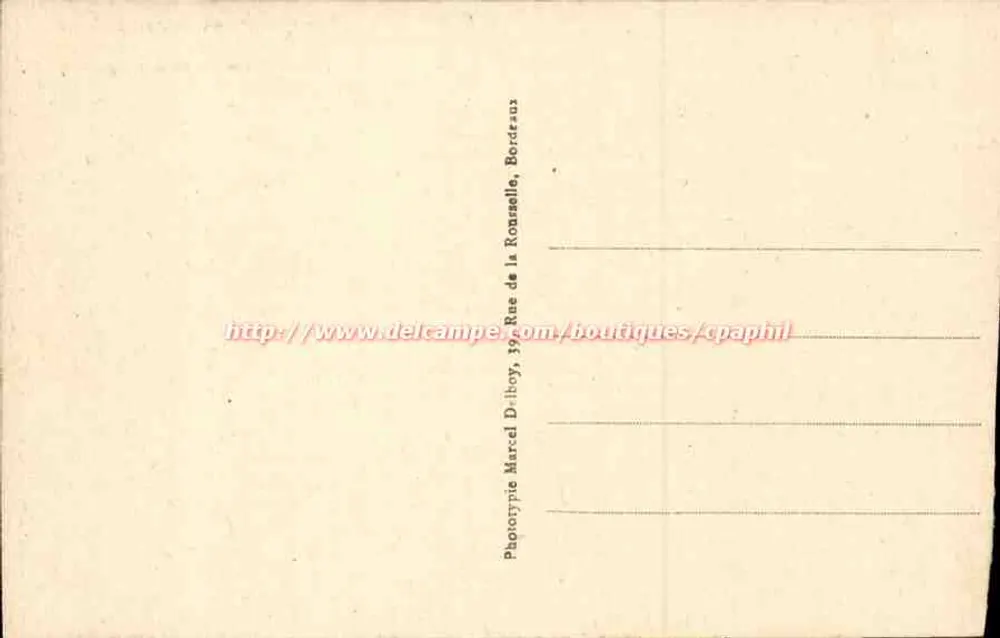 Arcachon (Gironde) — Casinohuis aan de Kust — M. D. - Achterkant