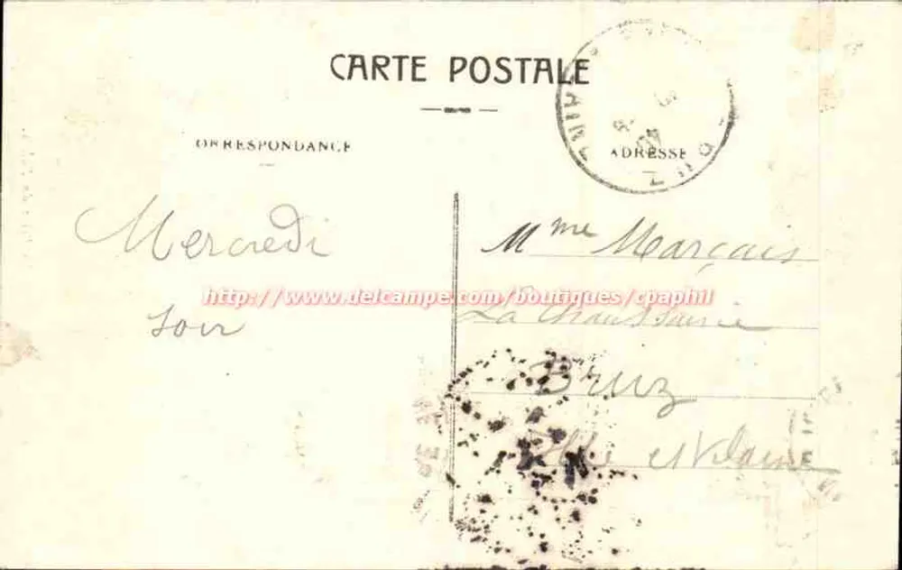 Bordeaux — A Porta do Palácio — editor Delcampe, n° 67 - Verso