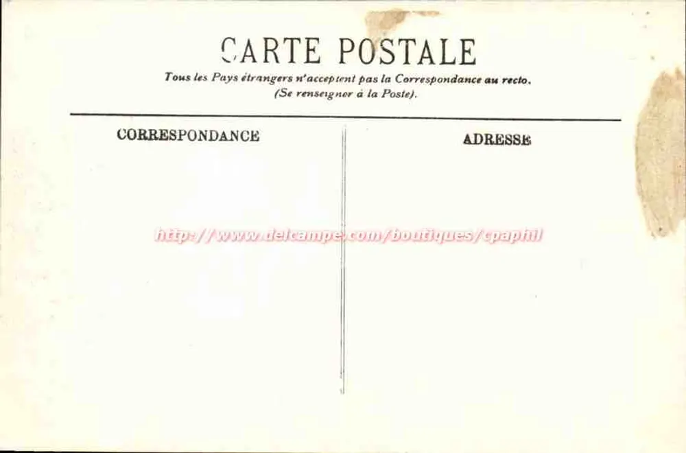 Chambord — O Castelo (lado Oeste) — Bazin, Castelo de Chambord - Verso