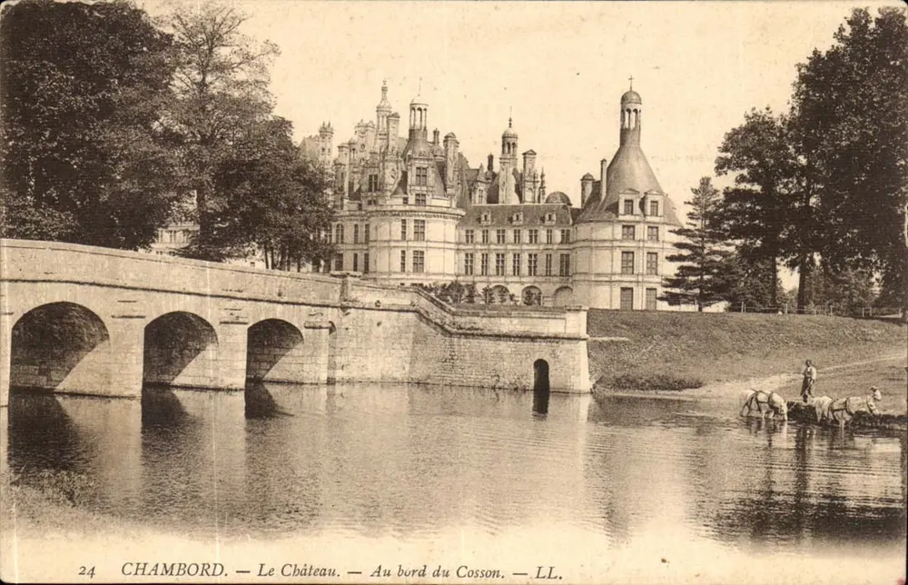 Chambord — Das Schloss — Am Ufer des Cosson — LL. — n°24 - Vorderseite