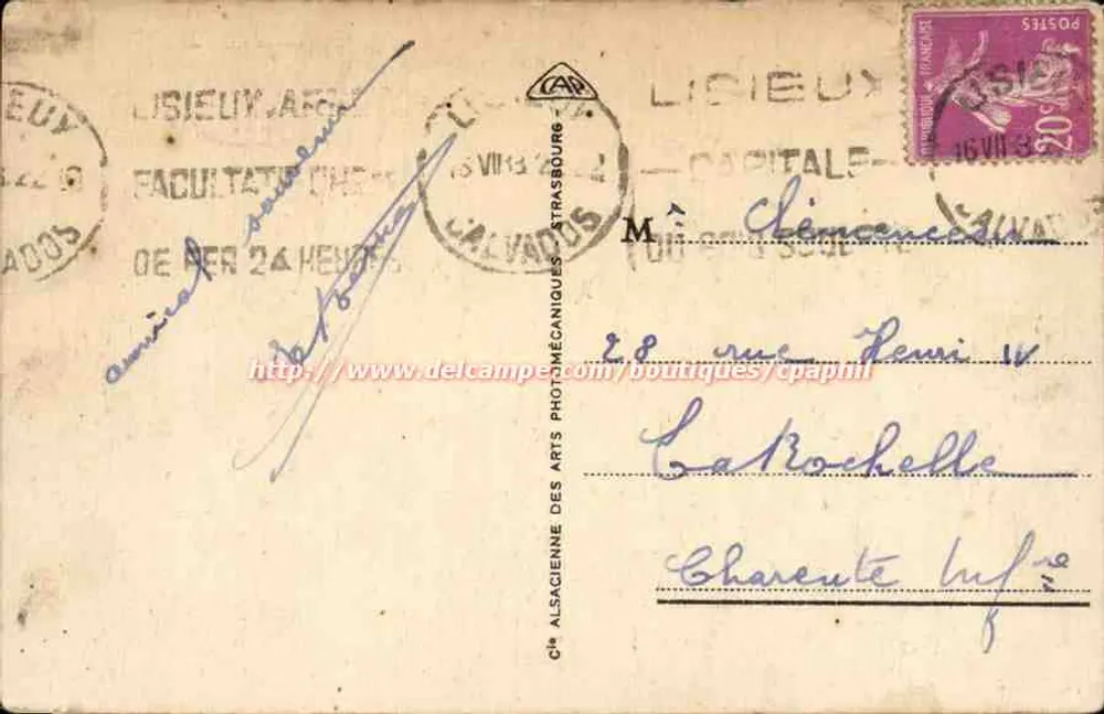 Lisieux - Capela do Carmel — editor Delcampe, n°8 - Verso
