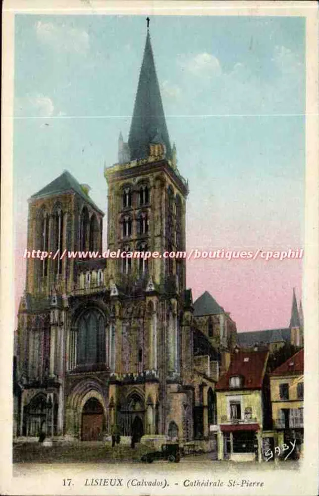 Lisieux (Calvados) — Catedral de São Pedro — Edições Gaby, n°17 - Frente