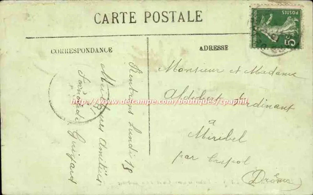 Villard-de-Lans — Rocher de Cornafion e o Col de l'Arc — LL. — N° 21 - Verso