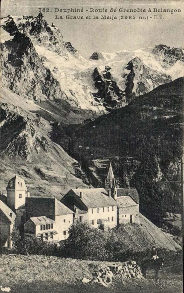 La Grave und die Meije (3987 m.) — Dauphiné, Route von Grenoble nach Briançon — E.R. - Vorderseite