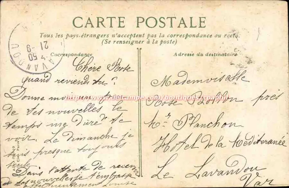 Lyon — Die Fontäne und Place des Jacobins — E. Nier, n°32 - Rückseite