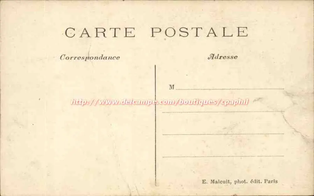 Abtei Vaux-de-Cernay — Die Fontäne — E. M. - Rückseite