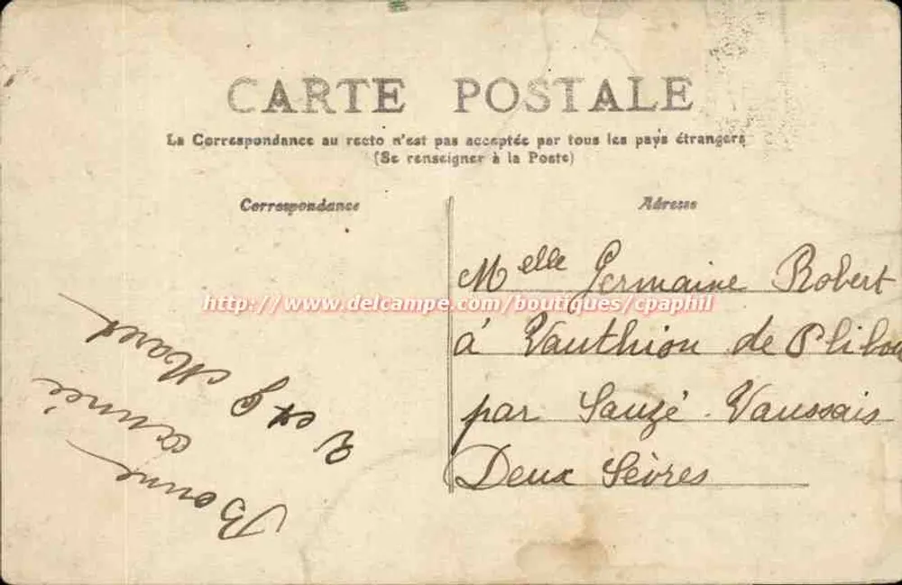 Niort - A Sèvre e a Igreja de São Etienne - Verso