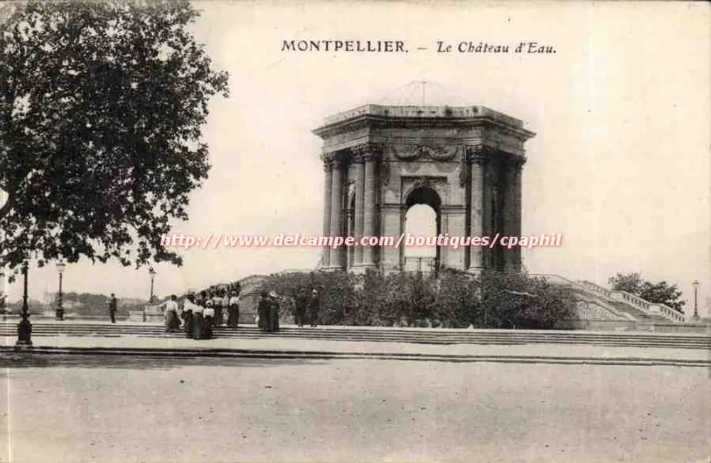 Montpellier — O Castelo da Água — Imp. Fot. C. Jeanette, Paris-Sannois - Frente