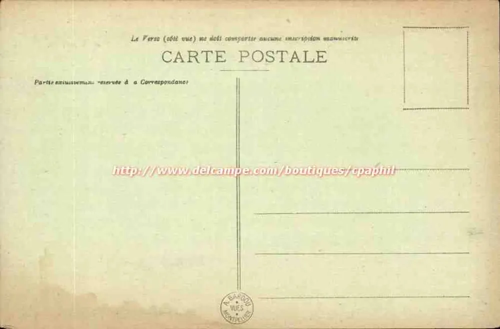 Montpellier — L'Arc de Triomphe et Clocher Sainte-Anne — Éditeur Delcampe, n°19 - Verso