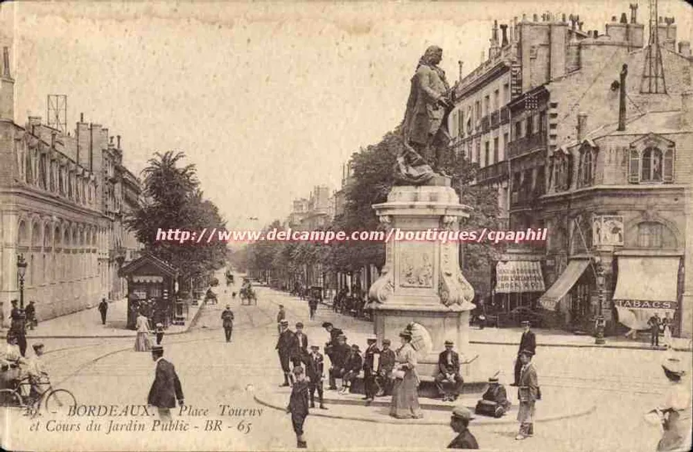 Bordeaux - Place Tourny und Cours du Jardin Public - BR - 65 - Vorderseite