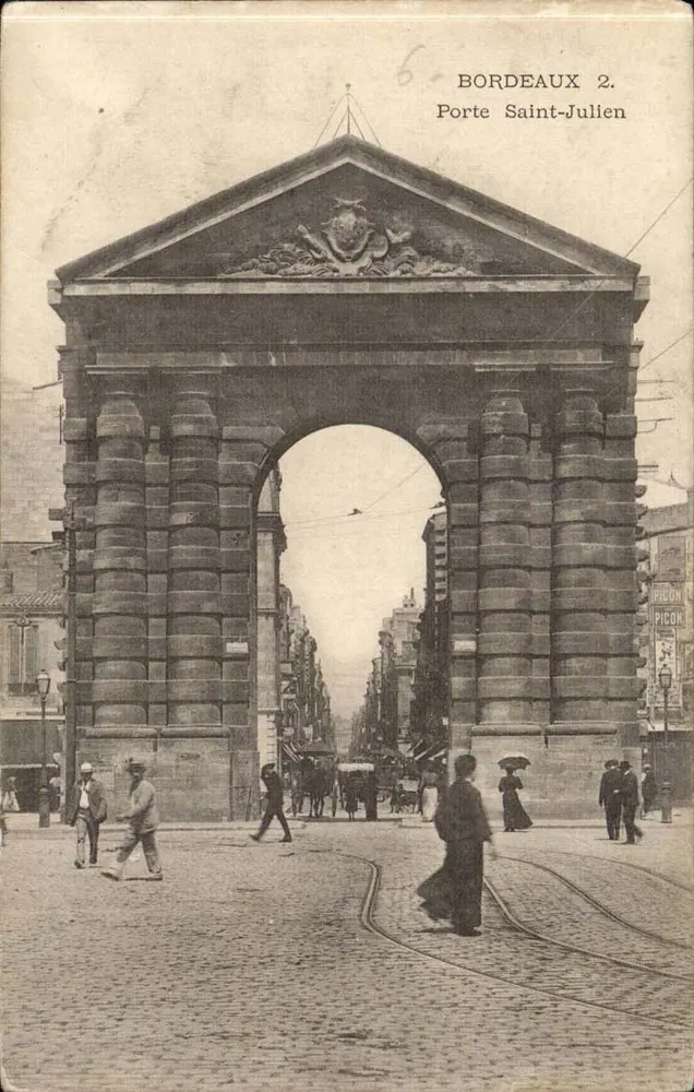 Bordeaux 2. Porta Saint-Julien — editor Picot - Frente