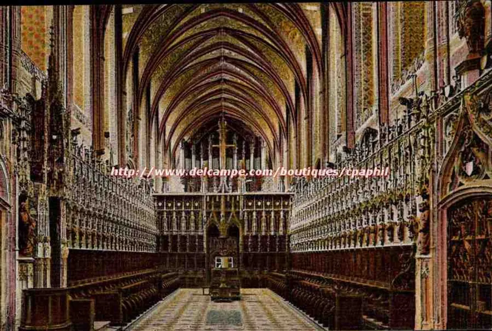 Albi - Catedral de Santa Cecília — O Coro, séculos XV e XVI — C° dos Artes Fotográficas, Paris - Frente