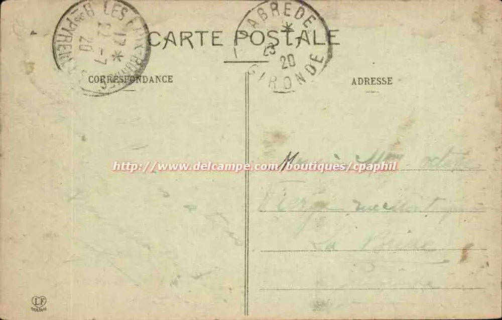 Les Basses-Pyrénées - Vista geral do Casino - Fototipia Labouche Frères, Toulouse, n°385 - Verso