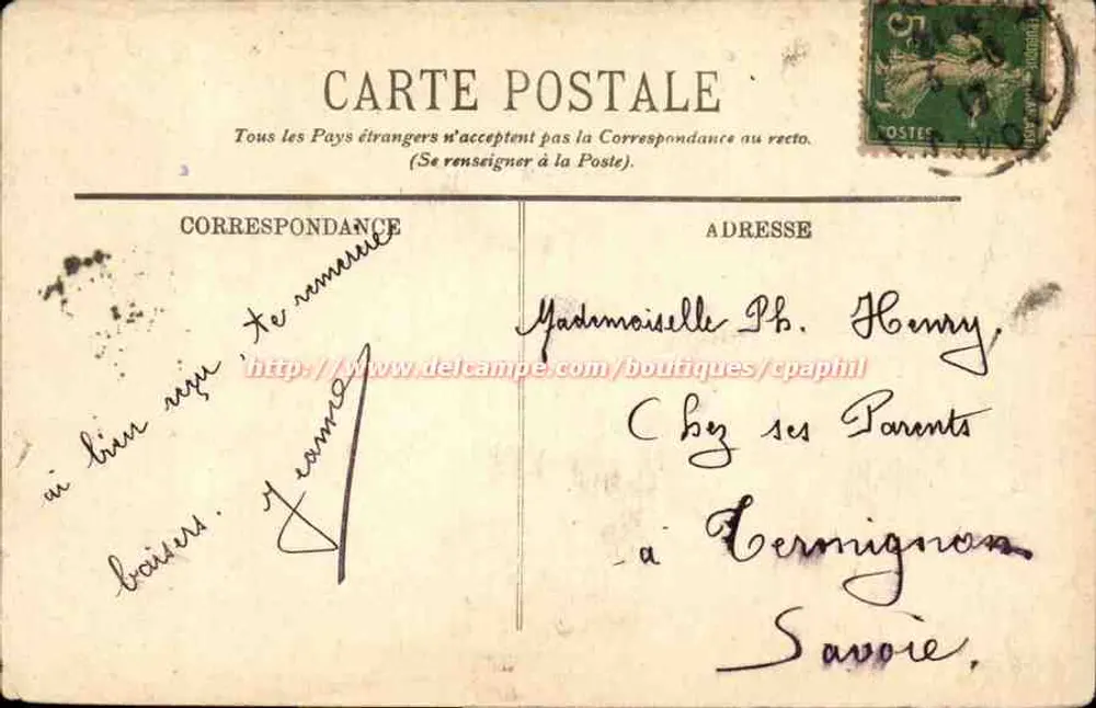 Chambéry — Eingang zum Schloss — Tor Saint-Dominique — LL. — n°56 - Rückseite