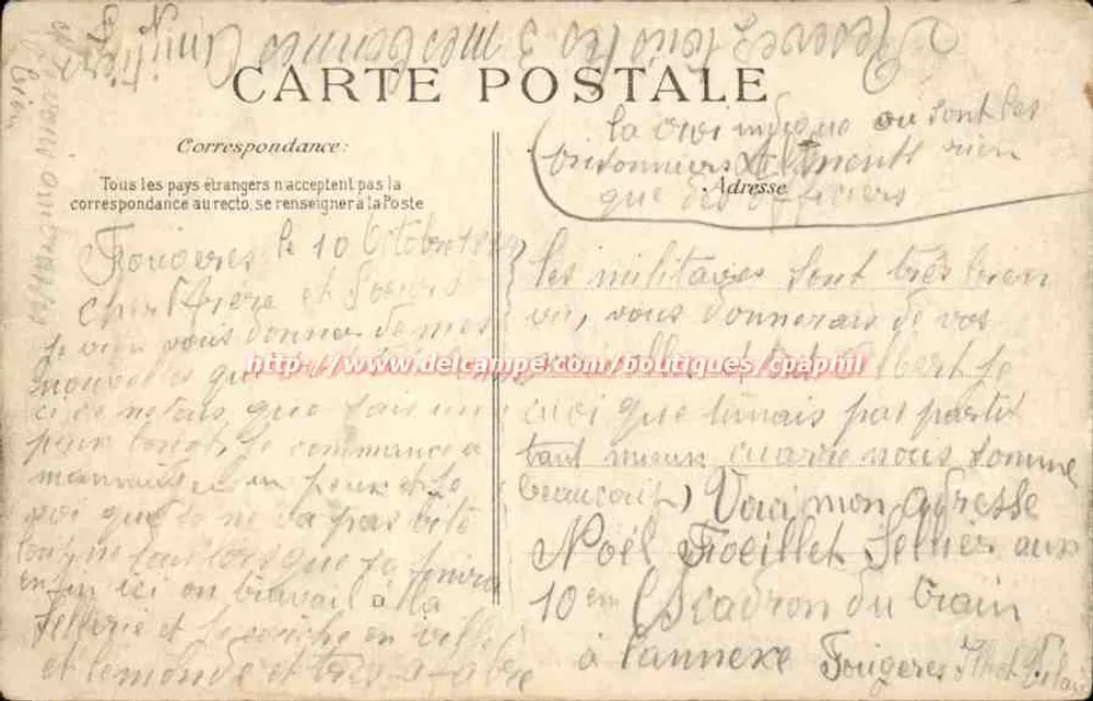 Fougères — Ansicht von Saint-Sulpice und dem Schloss — Verlag ELD, Nr. 48 - Rückseite