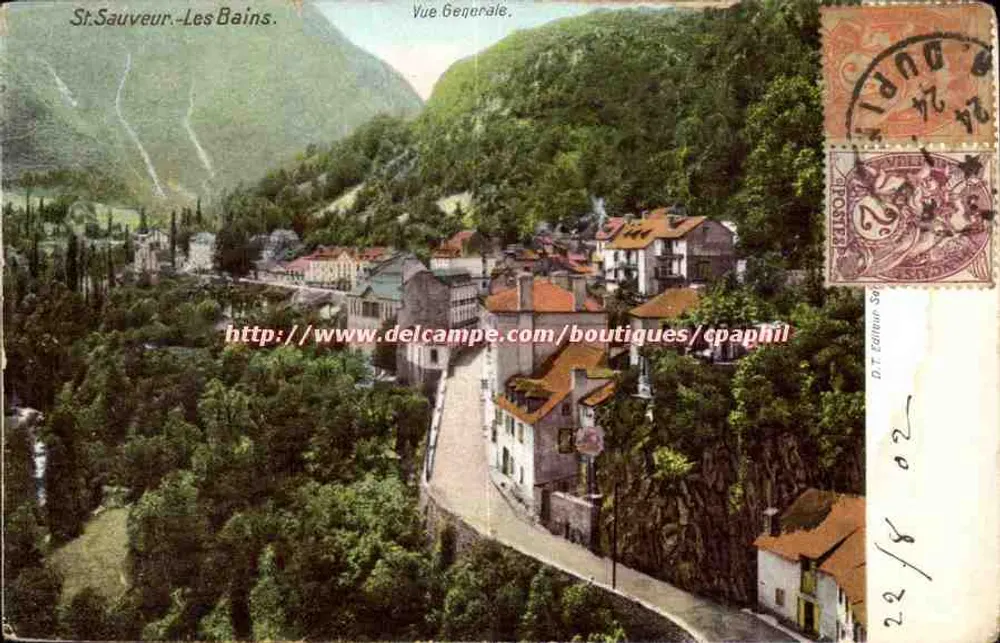 St-Sauveur-Les Bains — Vista Geral — D.T. Edições SA - Frente