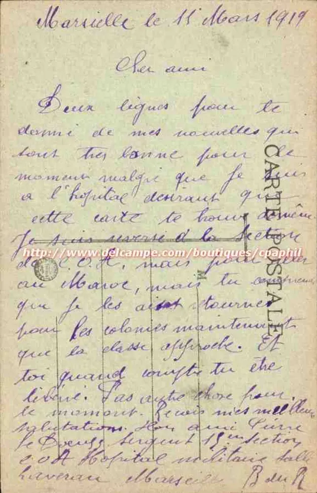 Marselha — Basílica de N.-D. da Guarda — J. F. n°56 - Verso