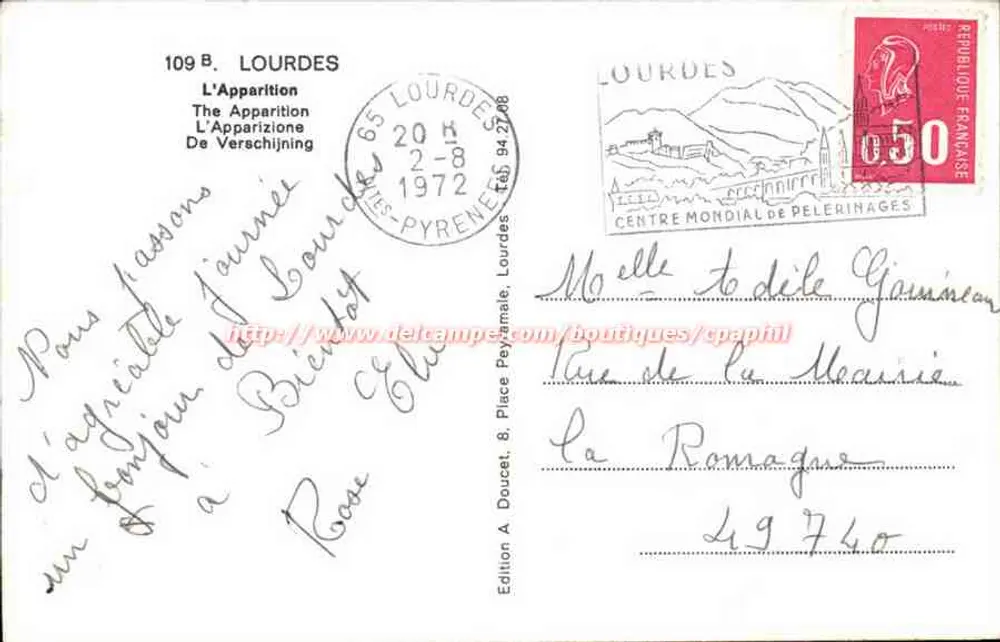 Aparecida de Lourdes — Editora Edlux, n° 109 B - Verso