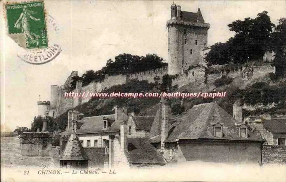 Chinon — O Castelo — LL. — Editor LL. - Frente
