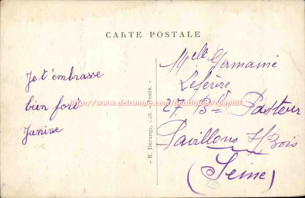 Usse (Loir-et-Cher) — Le Château (Monument historique), XVᵉ et XVIᵉ s. (côté Nord) — R. D. - Verso